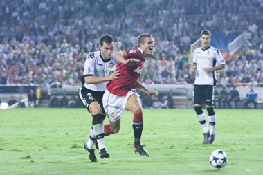 Nemanja Vidic ve David Navarro eylem