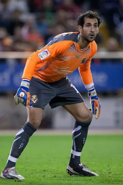 Goleiro Diego Lopez durante o jogo — Fotografia de Stock