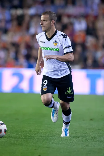 Roberto Soldado in actie — Stockfoto