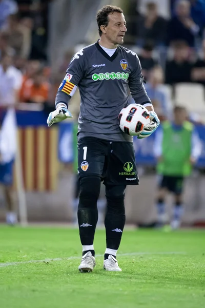 Portiere Cesar Sanchez durante la partita — Foto Stock