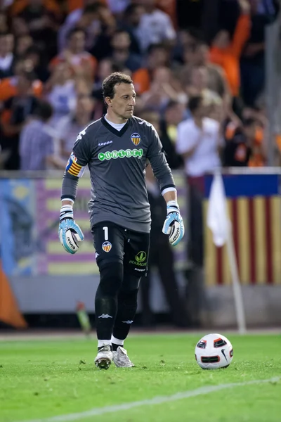 Goleiro Cesar Sanchez durante o jogo — Fotografia de Stock