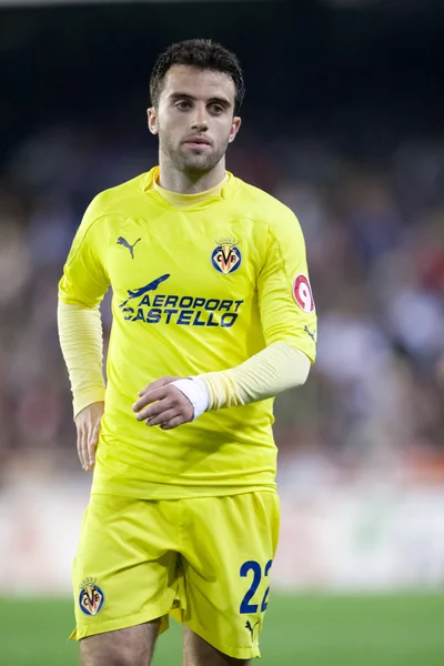 Giuseppe Rossi durante o jogo — Fotografia de Stock