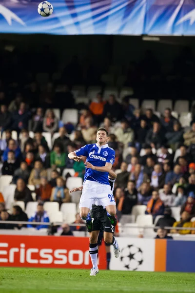 Klaas-Jan Huntelaar während des Spiels — Stockfoto