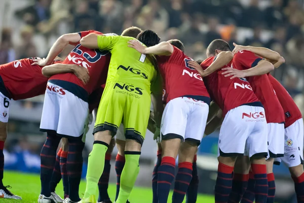 Giocatori Osasuna prima della partita — Foto Stock