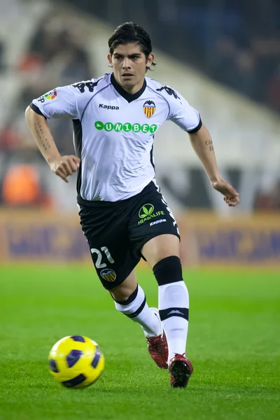 Sempre Maximiliano Banega durante o jogo — Fotografia de Stock