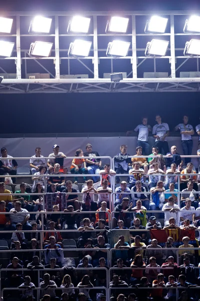 Fãs durante o jogo — Fotografia de Stock