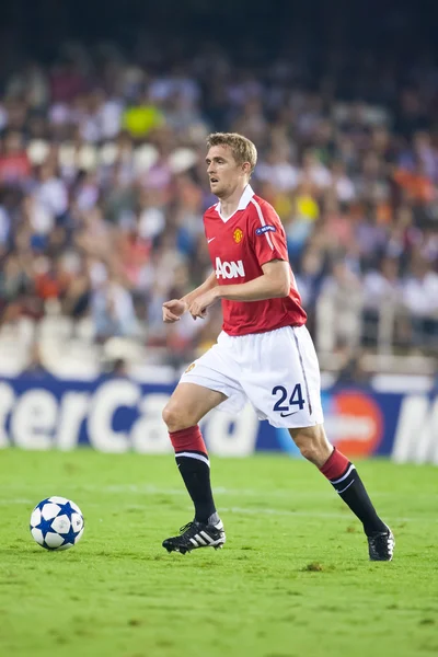 Darren Fletcher med en boll — Stockfoto