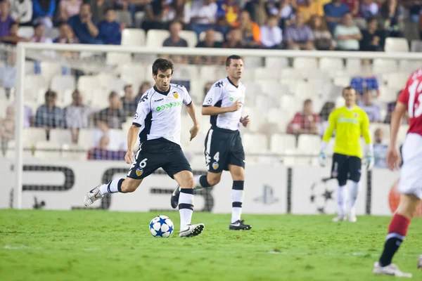 David Albelda mit Ball — Stockfoto