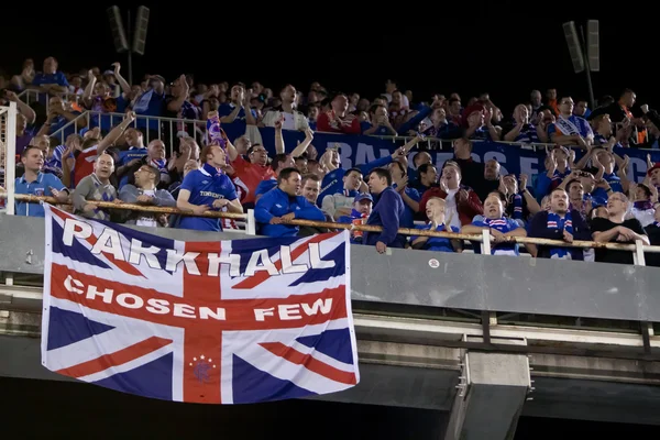Glasgow Rangers fãs — Fotografia de Stock
