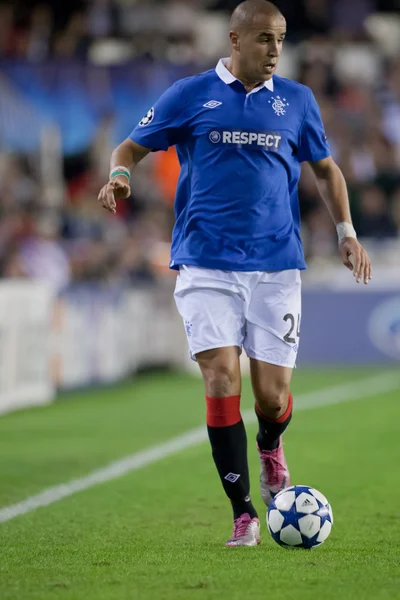 Madjid Bougherra during the game — Stock Photo, Image