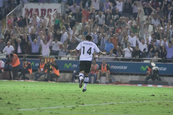 Vicente celebra un gol —  Fotos de Stock