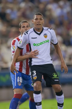 Hedwiges Maduro (R) ve Alvaro Dominguez (L) oyun sırasında