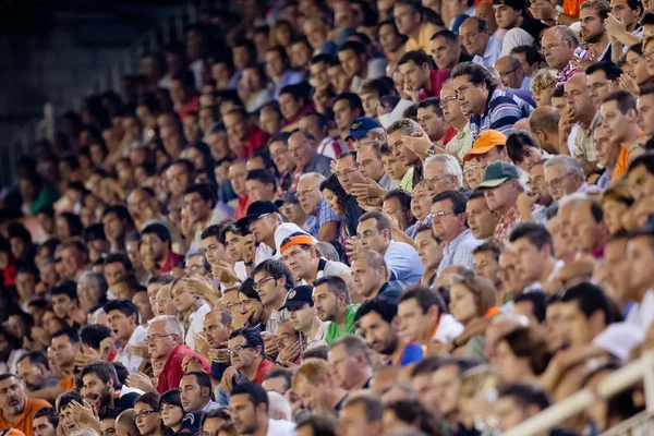 Fãs durante o jogo — Fotografia de Stock