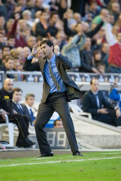 Coach Manuel Jimenez durante la partita — Foto Stock