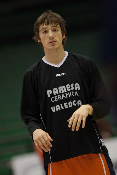 Juego Eurocup Valencia Basket contra Sluc Nancy Basket —  Fotos de Stock