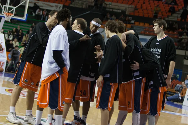 Sluc ナンシー バスケットに対してユーロカップ ゲーム Valencia バスケット — ストック写真