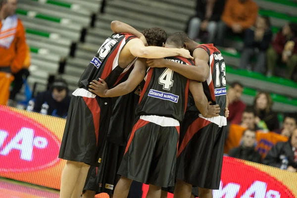 Eurocup spelet Valencia korg mot Sluc Nancy korg — Stockfoto