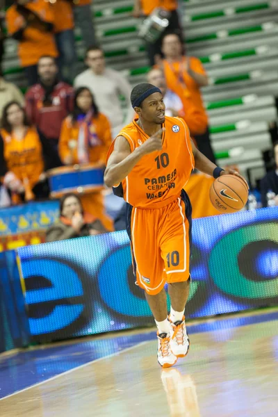 Juego Eurocup Valencia Basket contra Sluc Nancy Basket —  Fotos de Stock