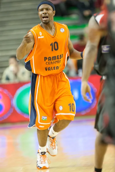 Jeu Eurocup Valencia Basket contre Sluc Nancy Basket — Photo