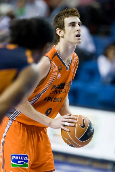 Victor Claver durante o jogo — Fotografia de Stock