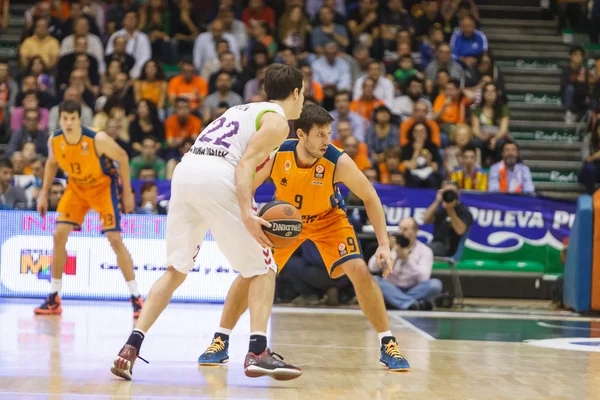 Thomas Heurtel (L)  and Sam Van Rosson (R) in action — Stock Photo, Image