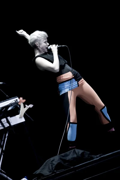 Robyn at the opening act — Stock Photo, Image