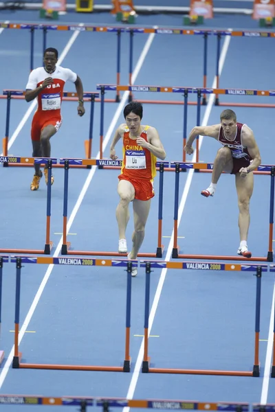 Liu xiang aus China bei 12. iaaf-Hallen-Weltmeisterschaften — Stockfoto