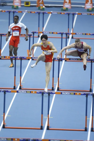 Liu Xiang della Cina durante il dodicesimo Campionato del Mondo indoor IAAF — Foto Stock