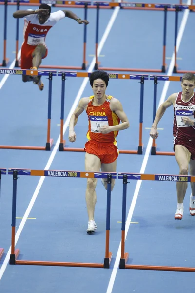 Liu Xiang da China durante o XII Campeonato Mundial de Indoor da IAAF — Fotografia de Stock