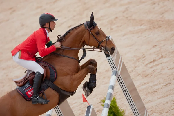 スペインの世界的なチャンピオン ツアー中に馬のライダー — ストック写真