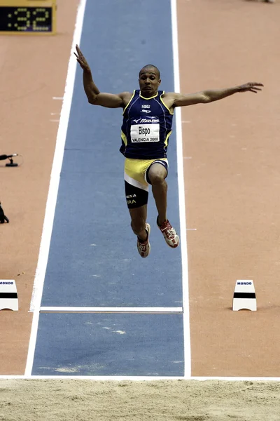 Rogerio Bispo competes in the Mens Long Jump — Stock Photo, Image