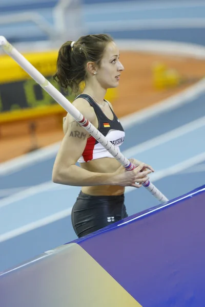 Anna Battke da Alemanha compete no Womens Pole Vault — Fotografia de Stock