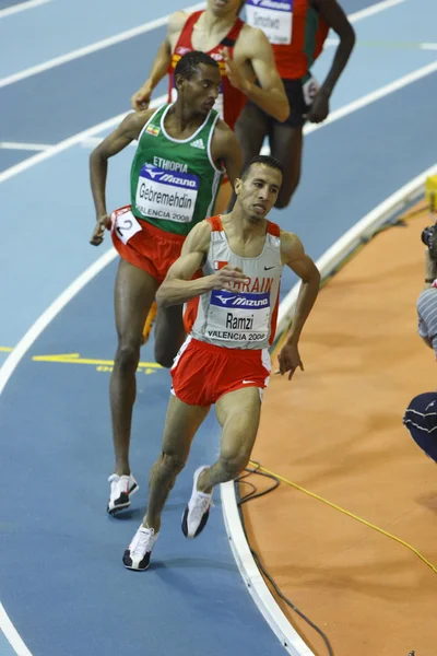 Atletas durante Hombres 1500 metros — Foto de Stock