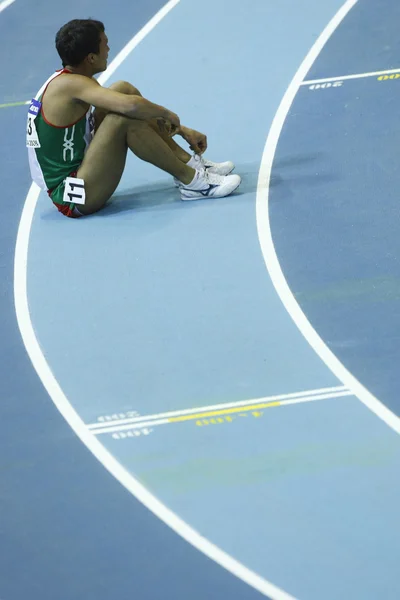 Atleta durante il Campionato del Mondo indoor IAAF — Foto Stock