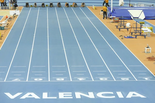 Kvinnor 60m Final — Stockfoto