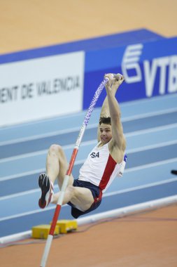 Derek Miles Erkekler sırıkla yarışıyor