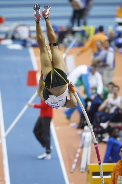 Giovanni Lanaro competes in the Men's pole vault — Stock Photo, Image