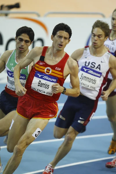 Eugenio Barrios compite en los Mens 800 metros — Foto de Stock