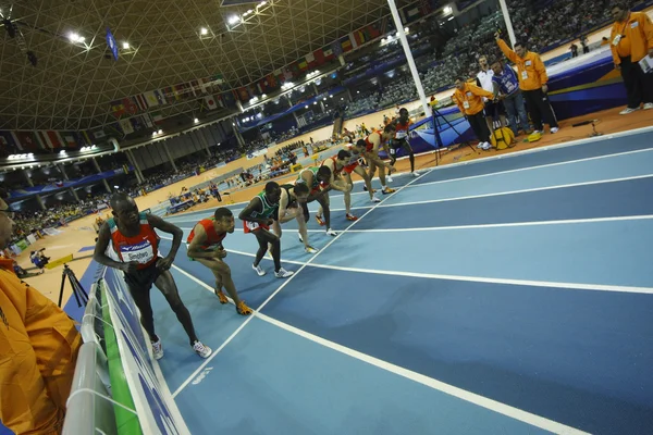 Atletas competem na final Mens 1500m — Fotografia de Stock
