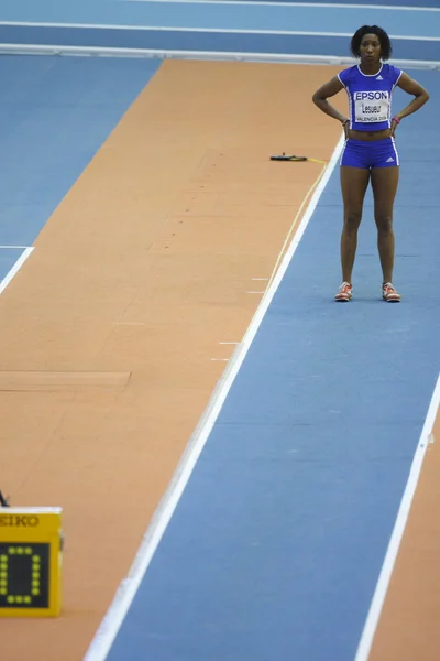 Eloyse Lesueur tävlar i damernas längdhopp — Stockfoto