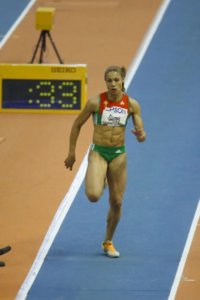 Naide Gomes tävlar på Damernas längdhopp — Stockfoto