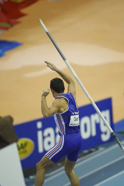 Jerome Clavier competes in the Men's pole vault — Stock Photo, Image