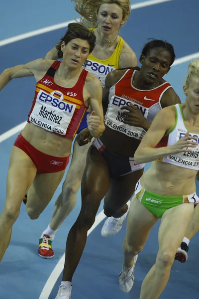 Mutola, Lewis e Petlyuk competem na final dos 800 metros feminino — Fotografia de Stock
