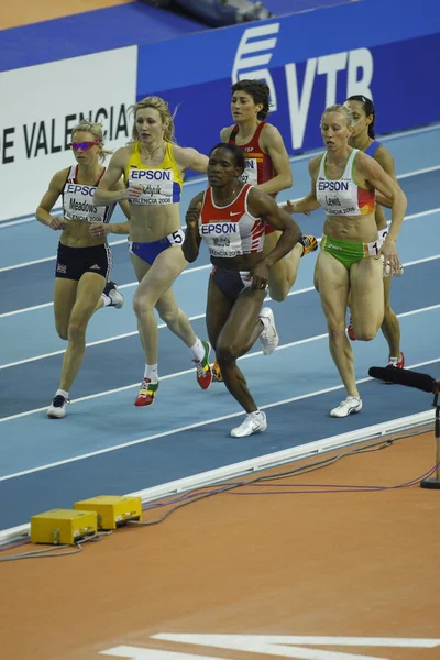 Mutola, Lewis und Petlyuk im 800-Meter-Finale der Frauen — Stockfoto