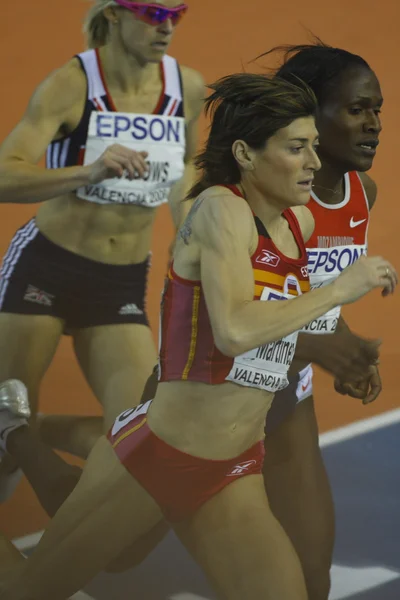 Martínez compite en la final femenina de 800 metros — Foto de Stock