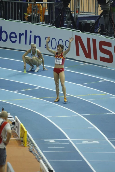 Martinez soutěží žen 800 metrů finální — Stock fotografie