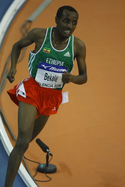 Tariku Bekele concurreert op de 3000 meter mannen — Stockfoto