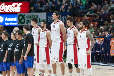 Marcus Williams (L), Nemanja Dangubic, Boban Marjanovic, Branko Lazic ve Luka Mitrovic maçtan önce