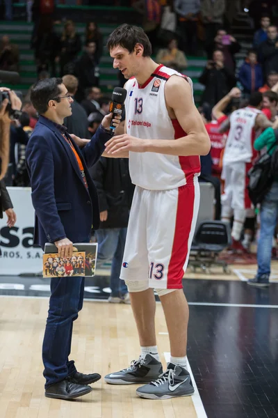 Boban Marjanovic daje wywiad po meczu — Zdjęcie stockowe