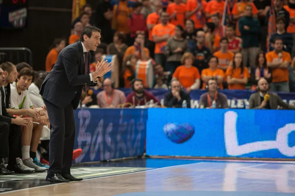 Ibon Navarro entrenador de Laboral Kutxa Baskonia — Foto de Stock